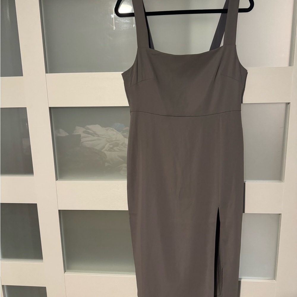 Aritzia Baboton Gray Dress with Slit